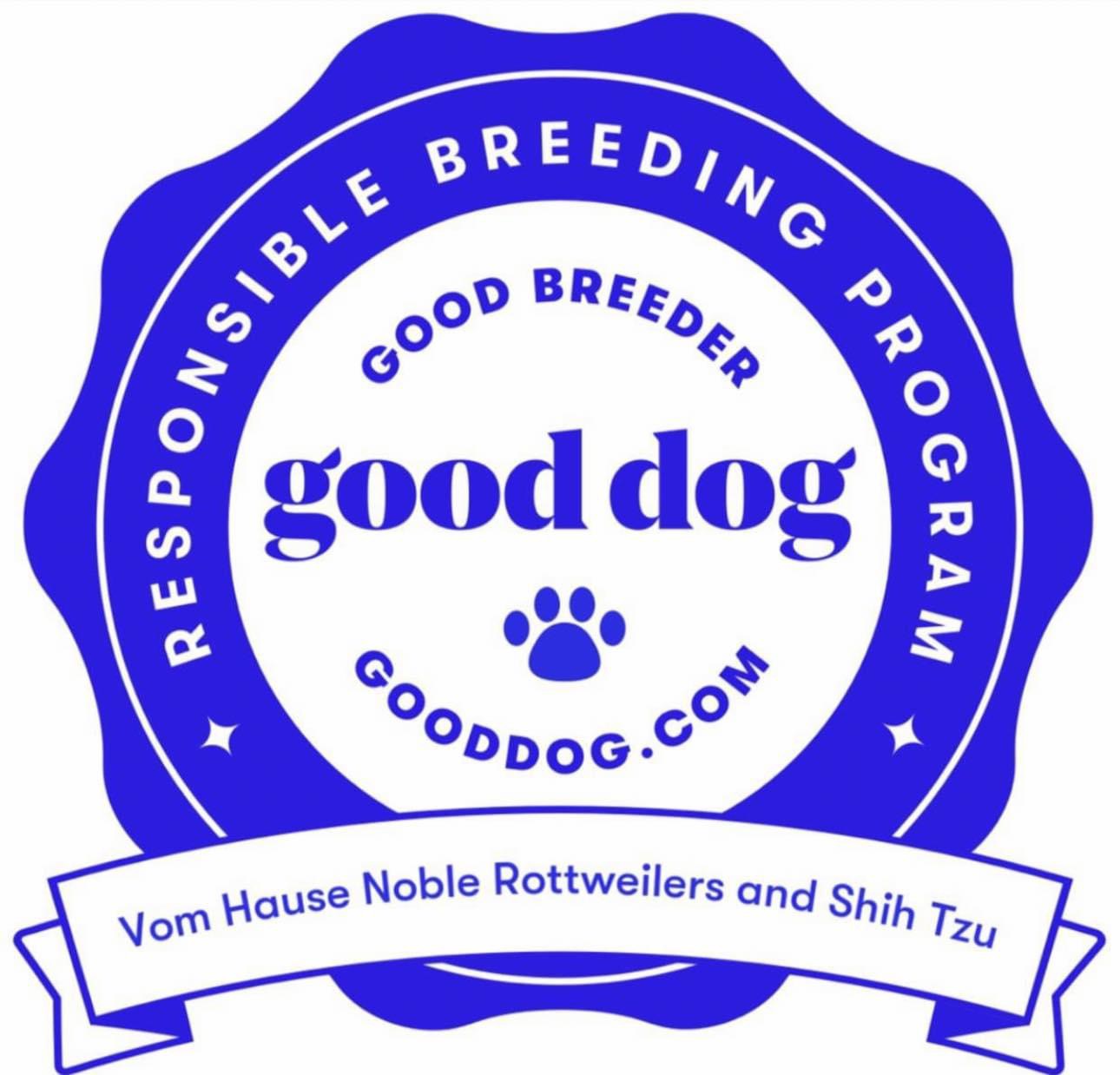 Home Page Good dog award